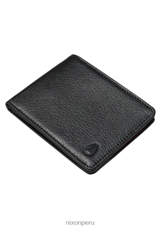 accesorios educacion fisica Nixon cartera de cuero tipo capa negro 86XRT526