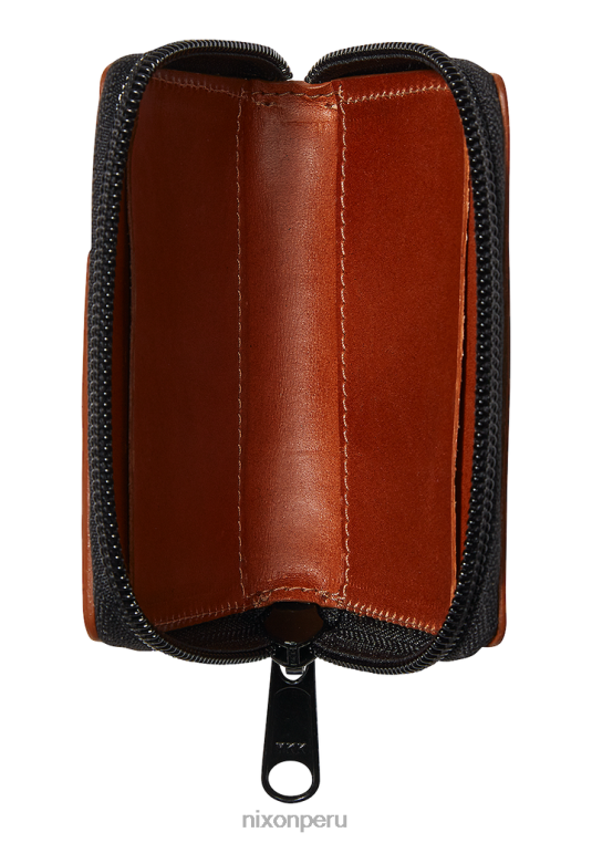 accesorios educacion fisica Nixon cartera orbit de piel con cremallera sillín 86XRT538