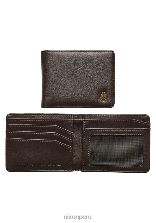 accesorios educacion fisica Nixon cartera tipo capa de piel vegana marrón 86XRT525