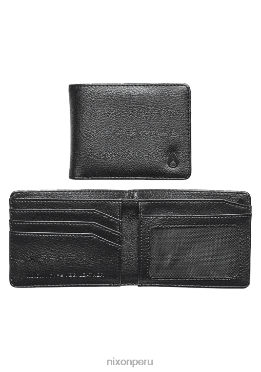 accesorios educacion fisica Nixon cartera tipo capa de piel vegana negro 86XRT524