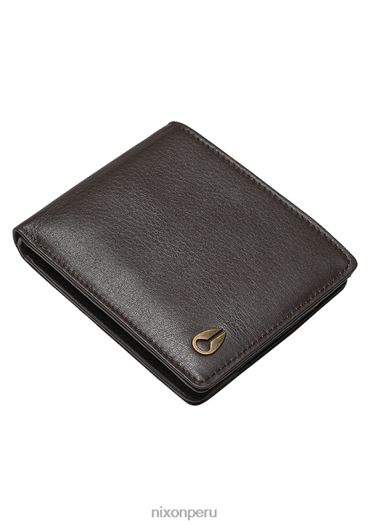 accesorios educacion fisica Nixon pasar cartera de cuero marrón 86XRT521