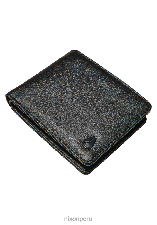 accesorios educacion fisica Nixon pase cartera de cuero vegano negro 86XRT528
