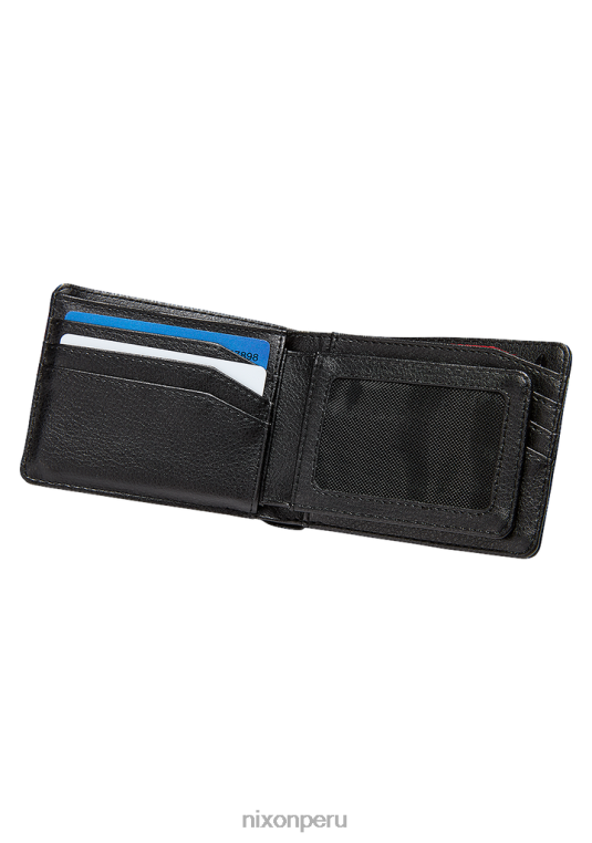 accesorios educacion fisica Nixon pase cartera de cuero vegano negro 86XRT528