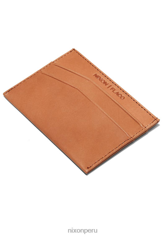 accesorios educacion fisica Nixon tarjetero de piel flaco broncearse 86XRT531