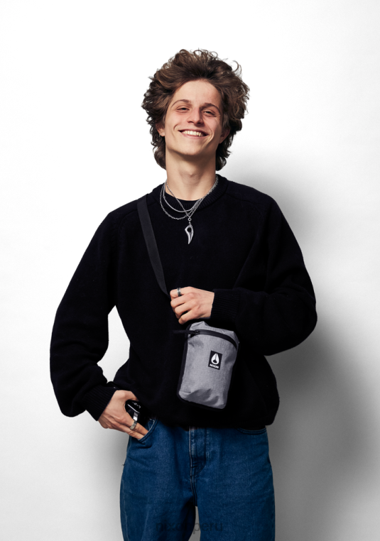 accesorios educacion fisica Nixon bolsa de viaje de un día gris jaspeado 86XRT303