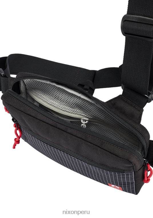 accesorios educacion fisica Nixon bolso bandido negro/rojo 86XRT322