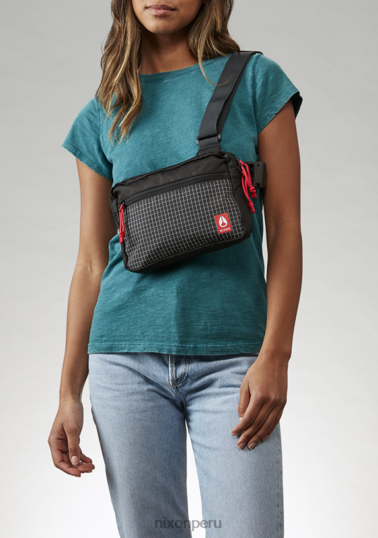 accesorios educacion fisica Nixon bolso bandido negro/rojo 86XRT322