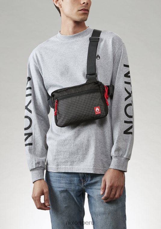 accesorios educacion fisica Nixon bolso bandido negro/rojo 86XRT322