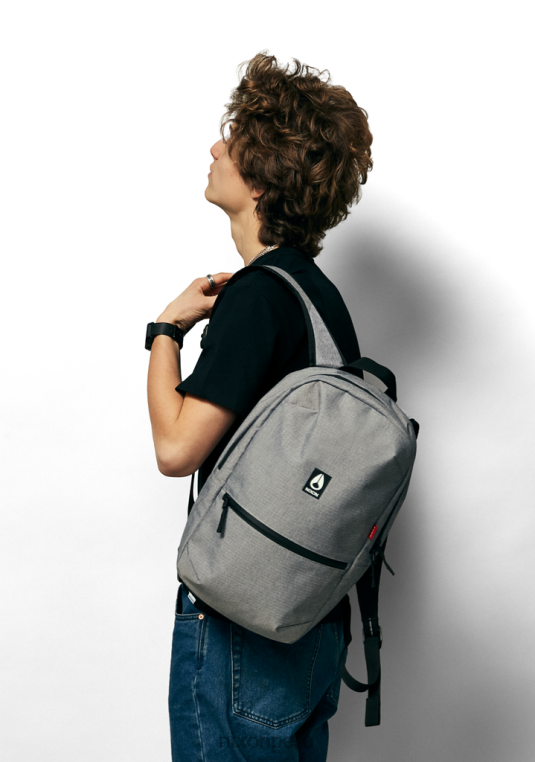 accesorios educacion fisica Nixon mochila de viaje de un día gris jaspeado 86XRT297