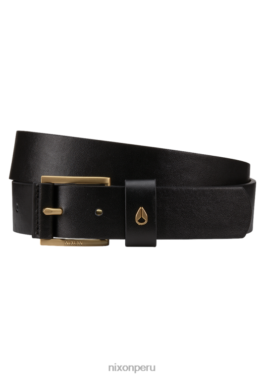 accesorios educacion fisica Nixon cinturón vegano americano oro negro 86XRT552