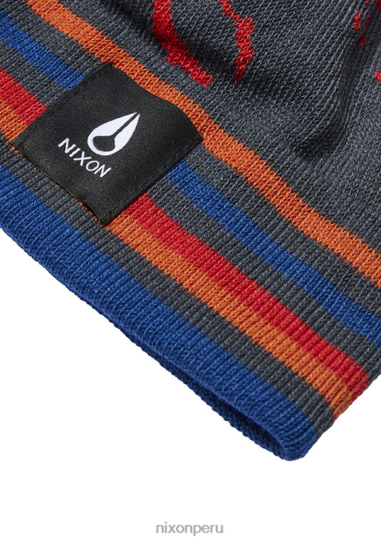 accesorios educacion fisica Nixon gorro con pompón y cresta azul marino/multicolor 86XRT379