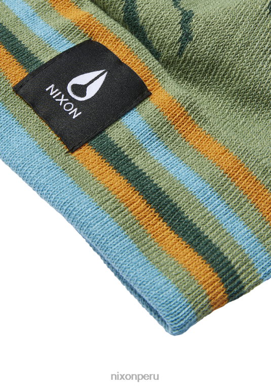 accesorios educacion fisica Nixon gorro con pompón y cresta jade/multicolor 86XRT378