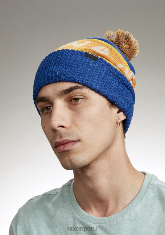 accesorios educacion fisica Nixon gorro de camionero azul/naranja 86XRT374