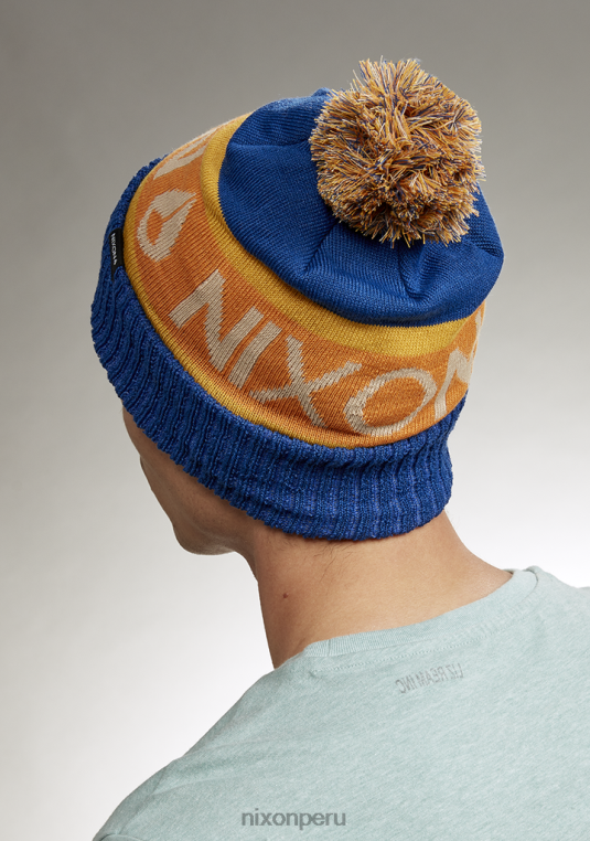 accesorios educacion fisica Nixon gorro de camionero azul/naranja 86XRT374