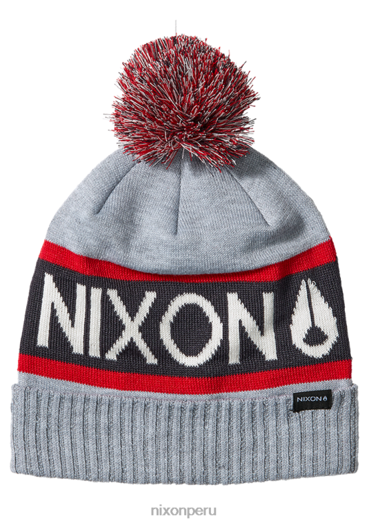 accesorios educacion fisica Nixon gorro de camionero gris jaspeado/rojo 86XRT373