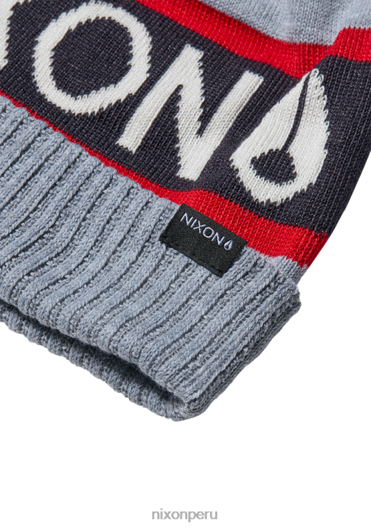 accesorios educacion fisica Nixon gorro de camionero gris jaspeado/rojo 86XRT373