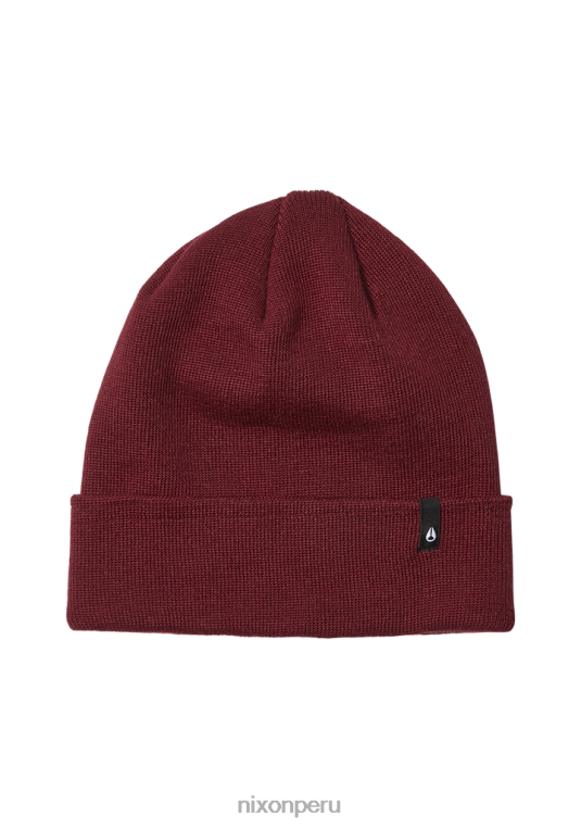 accesorios educacion fisica Nixon gorro del distrito cereza oscura 86XRT355
