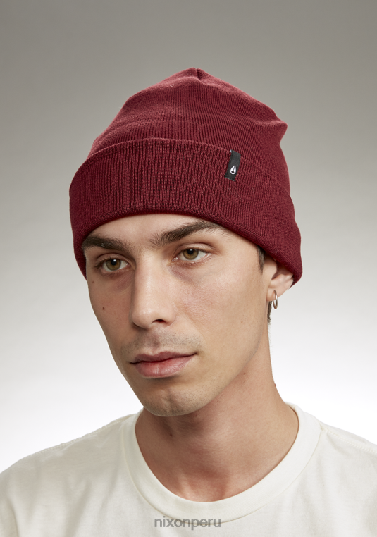 accesorios educacion fisica Nixon gorro del distrito cereza oscura 86XRT355
