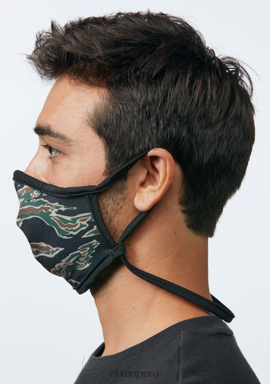 accesorios educacion fisica Nixon mascarilla facial del otro lado camuflaje tigre 86XRT567