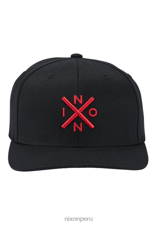 accesorios educacion fisica Nixon cambiar gorra flexfit negro/rojo 86XRT414