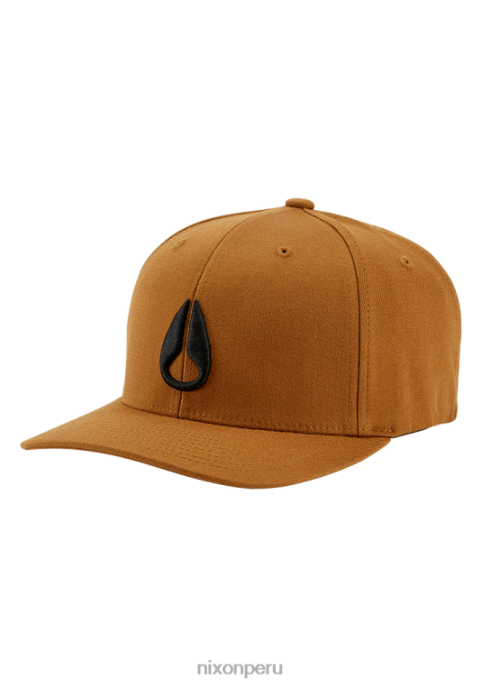 accesorios educacion fisica Nixon gorra de ajuste atlético flexfit profundo marrón/negro 86XRT398