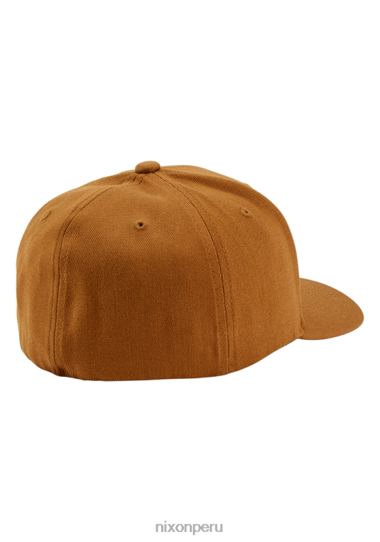 accesorios educacion fisica Nixon gorra de ajuste atlético flexfit profundo marrón/negro 86XRT398