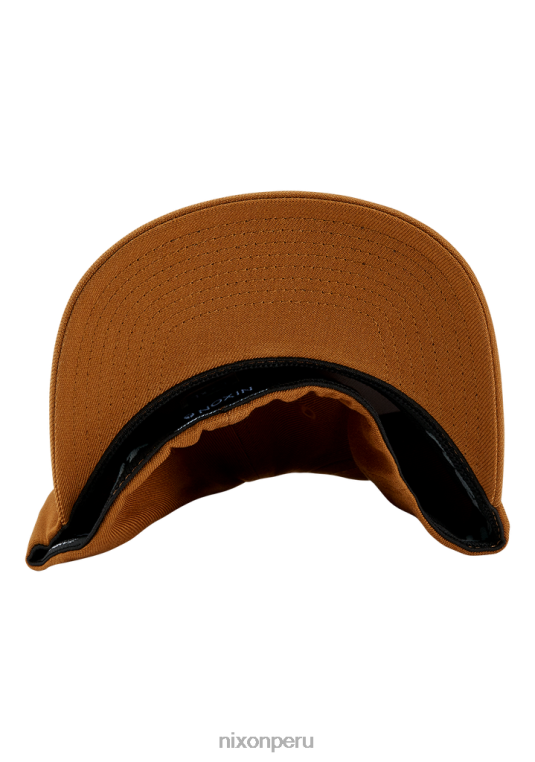 accesorios educacion fisica Nixon gorra de ajuste atlético flexfit profundo marrón/negro 86XRT398