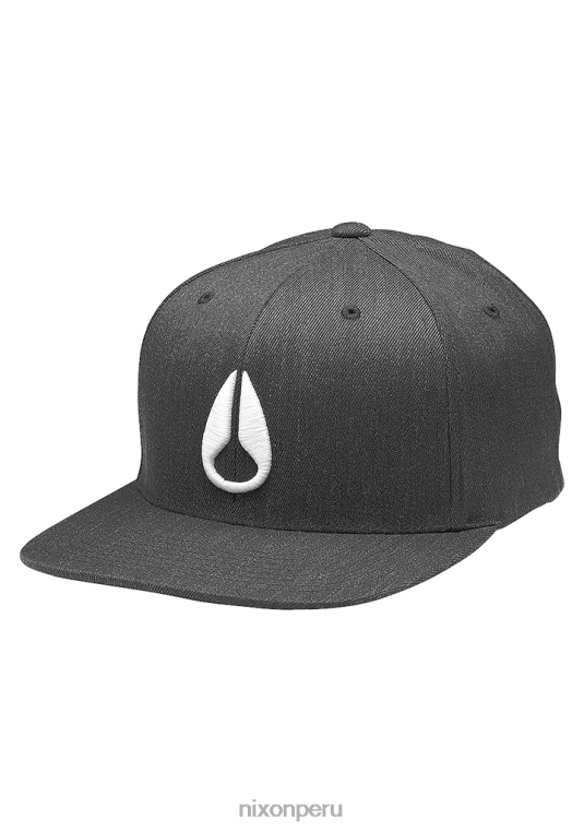 accesorios educacion fisica Nixon gorra de ajuste atlético flexfit profundo negro jaspeado/blanco 86XRT395