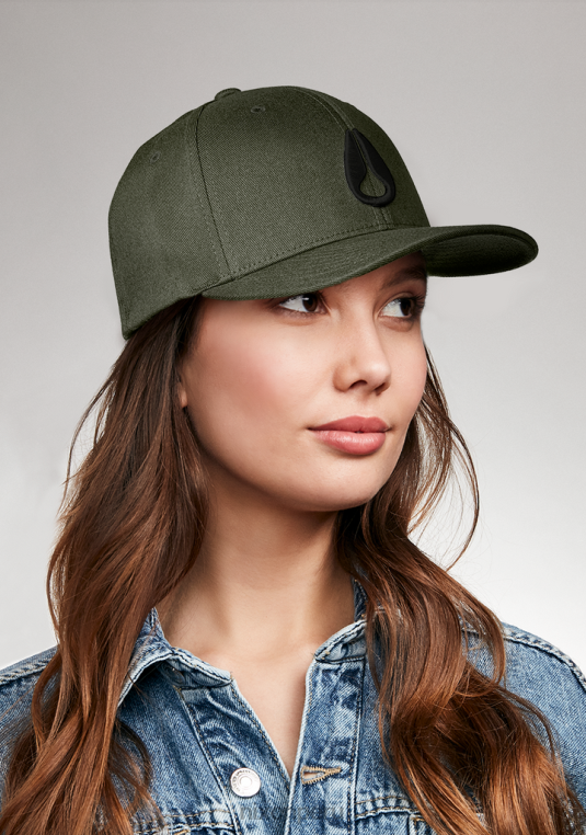 accesorios educacion fisica Nixon gorra de ajuste atlético flexfit profundo oliva oscuro 86XRT400