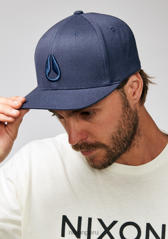 accesorios educacion fisica Nixon gorra de ajuste atlético flexfit profundo toda la marina 86XRT397