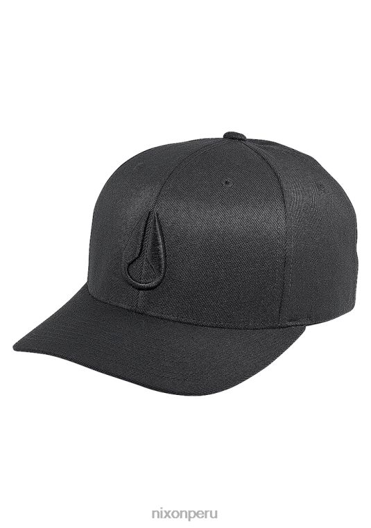 accesorios educacion fisica Nixon gorra de ajuste atlético flexfit profundo todo negro 86XRT396