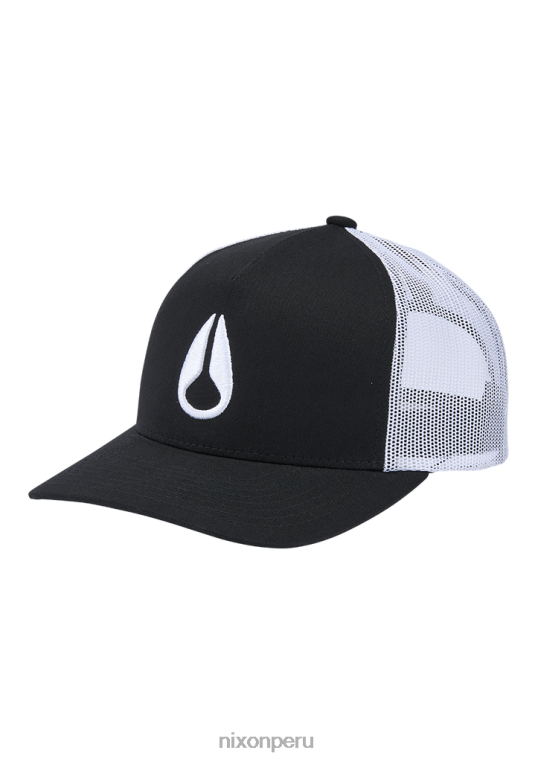 accesorios educacion fisica Nixon gorra de camionero con icono blanco negro 86XRT446