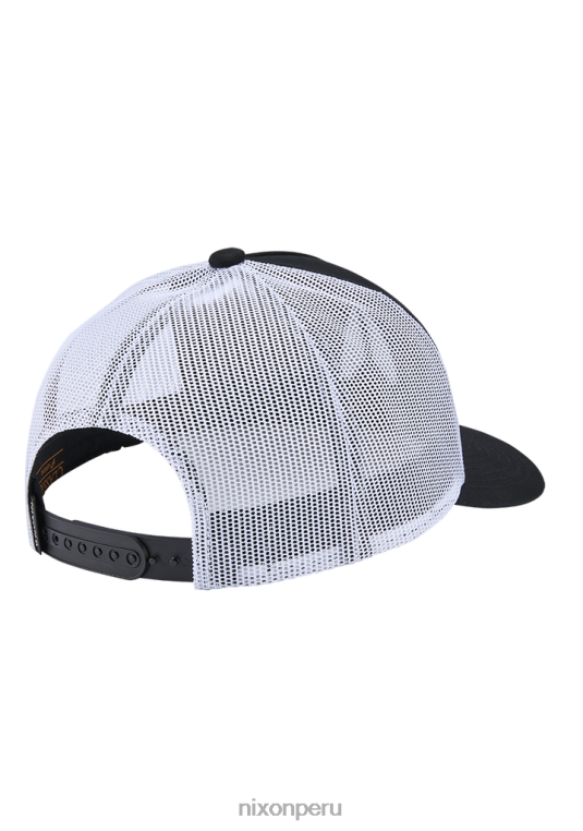 accesorios educacion fisica Nixon gorra de camionero con icono blanco negro 86XRT446