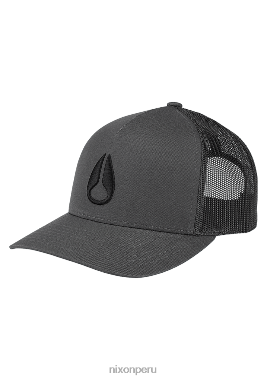 accesorios educacion fisica Nixon gorra de camionero con icono carbón/negro 86XRT442