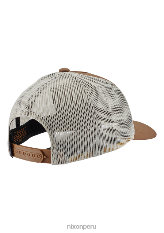 accesorios educacion fisica Nixon gorra de camionero con icono marrón/blanquecino 86XRT447