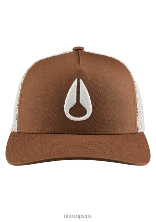 accesorios educacion fisica Nixon gorra de camionero con icono marrón/blanquecino 86XRT447