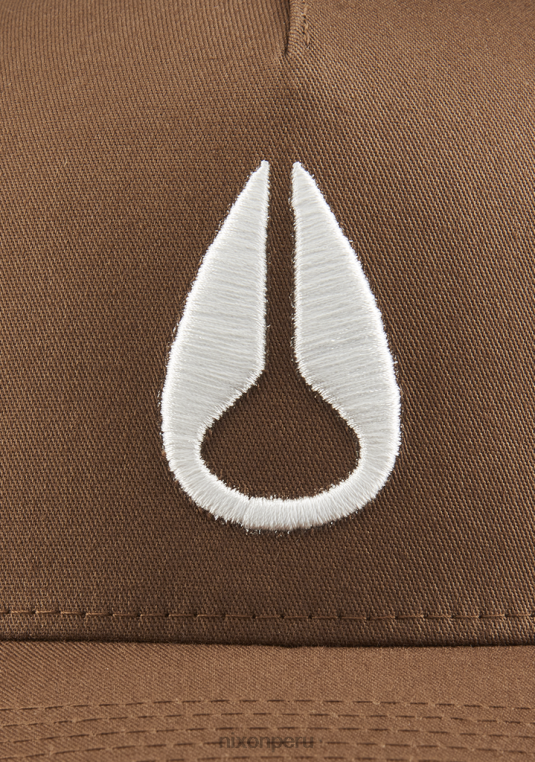 accesorios educacion fisica Nixon gorra de camionero con icono marrón/blanquecino 86XRT447