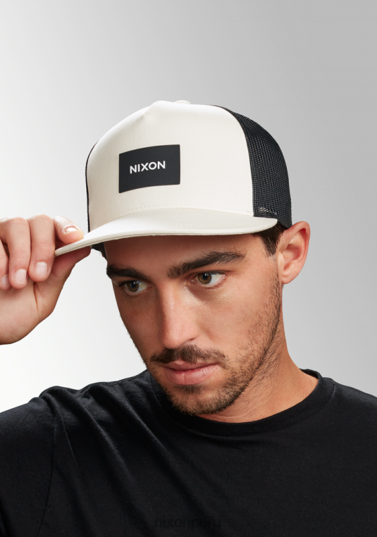accesorios educacion fisica Nixon gorra de camionero del equipo crema/negro 86XRT440