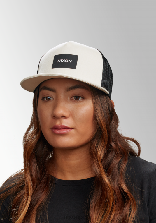 accesorios educacion fisica Nixon gorra de camionero del equipo crema/negro 86XRT440