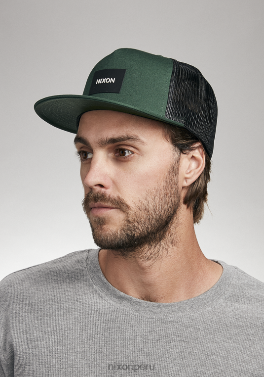 accesorios educacion fisica Nixon gorra de camionero del equipo verde/negro 86XRT439