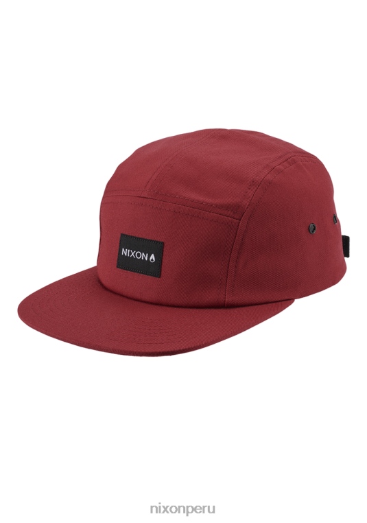 accesorios educacion fisica Nixon gorra mikey de 5 paneles borgoña 86XRT339