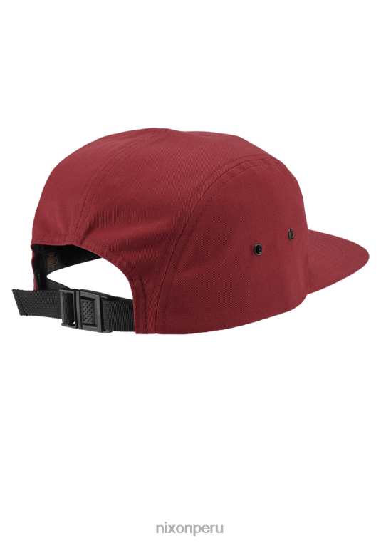 accesorios educacion fisica Nixon gorra mikey de 5 paneles borgoña 86XRT339
