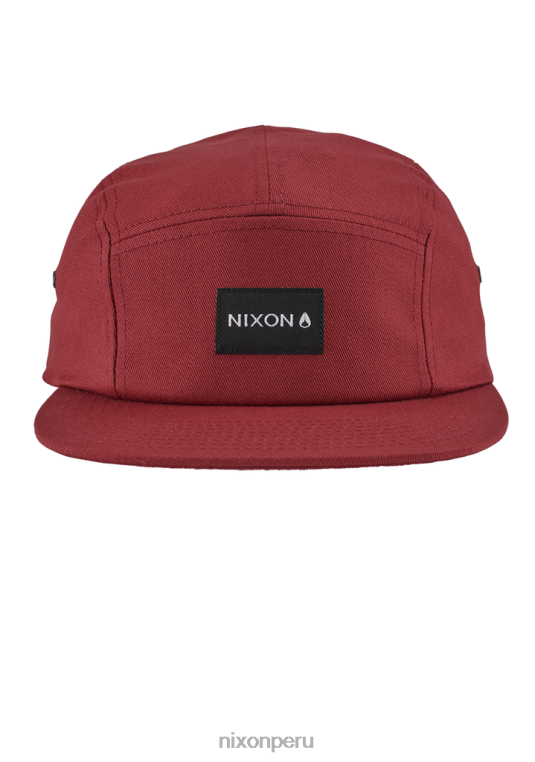 accesorios educacion fisica Nixon gorra mikey de 5 paneles borgoña 86XRT339