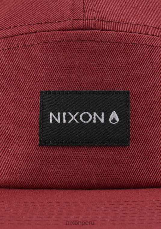 accesorios educacion fisica Nixon gorra mikey de 5 paneles borgoña 86XRT339