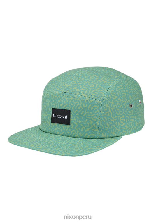 accesorios educacion fisica Nixon gorra mikey de 5 paneles garabato/verde 86XRT341
