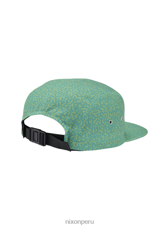accesorios educacion fisica Nixon gorra mikey de 5 paneles garabato/verde 86XRT341