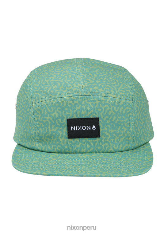 accesorios educacion fisica Nixon gorra mikey de 5 paneles garabato/verde 86XRT341