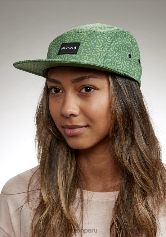 accesorios educacion fisica Nixon gorra mikey de 5 paneles garabato/verde 86XRT341