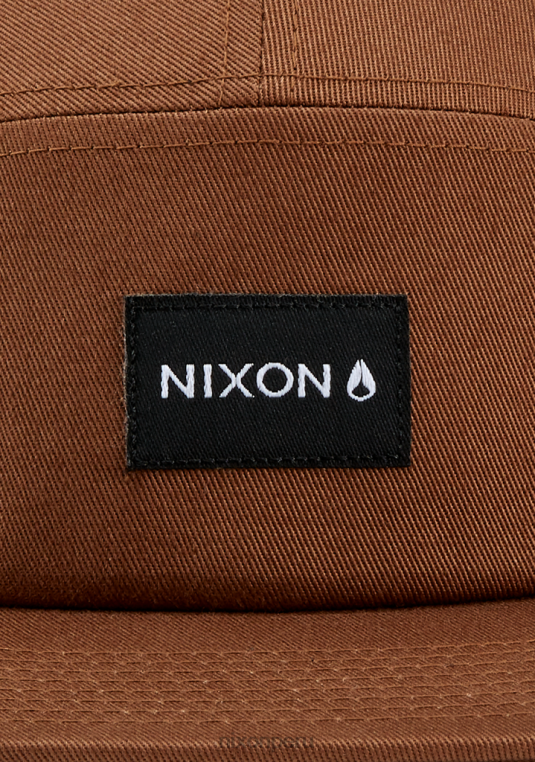 accesorios educacion fisica Nixon gorra mikey de 5 paneles marrón 86XRT337