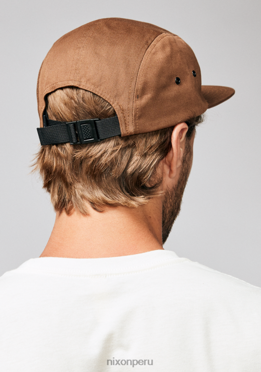 accesorios educacion fisica Nixon gorra mikey de 5 paneles marrón 86XRT337